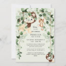 Search for monkey baby shower invitations Watercolor