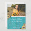 Search for teal sunflower invitations Elegant