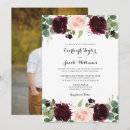 Search for blush and burgundy wedding invitations Boho bohemian