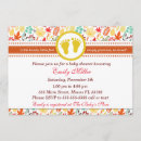 Search for autumn baby girl shower invitations Leaves