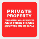 Search for trespass stickers Private property