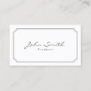 Search for classic business cards Plain