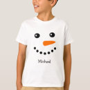 Search for snowman face tshirts Xmas