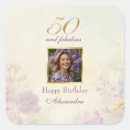 Search for floral birthday stickers Purple
