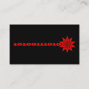 Search for burst business cards Red