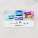 Search for macaron business cards Bakery