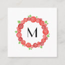Search for red rose business cards Florist
