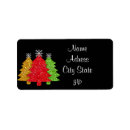 Search for evergreen trees return address labels Modern