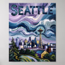 Search for vintage seattle posters Skyline