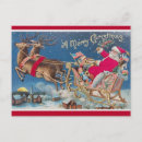 Search for santa claus postcards Reindeer