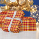 Search for orange and white patterns gift wrap Tartan