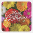 Search for flower happy birthday stickers Elegant