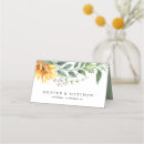 Search for sunflower place cards Watercolor
