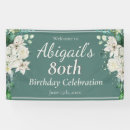 Search for 80th birthday banners Elegant
