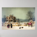 Search for winter scene christmas posters Sleigh