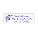 Search for cobalt blue return address labels Floral