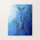 Search for great white shark puzzles Fish