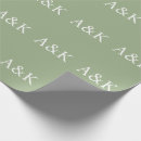 Search for bride and groom wrapping paper Green