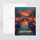 Search for amsterdam vacation postcards Illustration