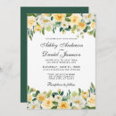 Search for yellow and green wedding invitations Vintage