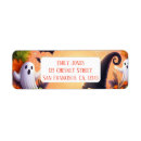 Search for autumnal return address labels Spooky