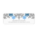Search for blue and silver wedding stickers Winter