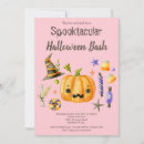 Search for pink halloween invitations Pumpkin