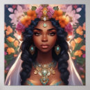 Search for beautiful black woman posters Floral