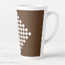 Search for white and brown mugs Chequered