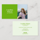 Search for video editor business cards Modern