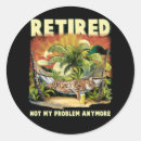 Search for funny retirement stickers Cat
