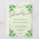 Search for rustic rehearsal dinner invitations Green leaves