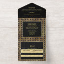 Search for gatsby wedding invitations Black and gold