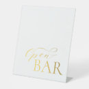 Search for open bar wedding signs Gold