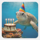 Search for tropical turtle stickers Underwater
