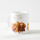 Search for happy thanksgiving turkey mugs Pumpkin