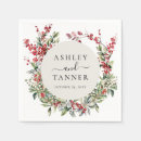 Search for christmas wedding napkins Red and green