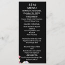 Search for watercolor wedding menus Minimalist