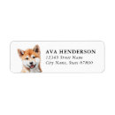 Search for yellow chevron return address labels Cute
