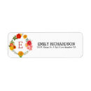 Search for flower wreath return address labels Green