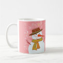 Search for cartoon snowman mugs Cute
