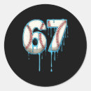 Search for number six stickers Cream drip