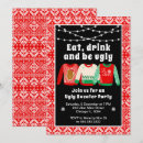 Search for tacky invitations Red and green