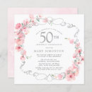 Search for pink cherry blossom birthday invitations Elegant