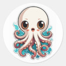 Search for cute octopus stickers Cartoon
