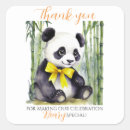 Search for panda thank you stickers Baby shower
