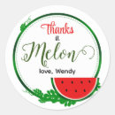 Search for watermelon thank you stickers Tropical