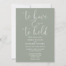 Search for to have and to hold wedding invitations Simple