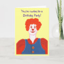 Search for clown birthday invitations Party