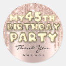 Search for 45th birthday gear stickers For her
